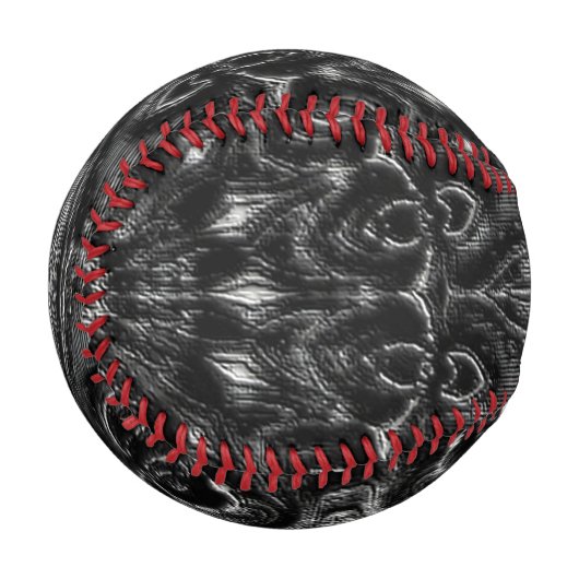 Charcoal Mandala Baseball (Vorderseite Links)