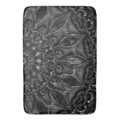 Charcoal Mandala Bath Mat Badematte (Vorderseite Vertikal)