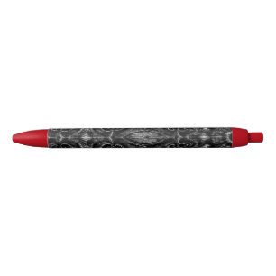 Charcoal Mandala Black Ink Pen Kugelschreiber