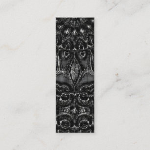 Charcoal Mandala Business Card Mini Visitenkarte