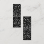 Charcoal Mandala Business Card Mini Visitenkarte (Vorne/Hinten)