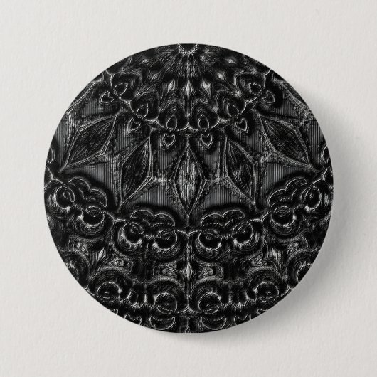Charcoal Mandala Button (Vorderseite)