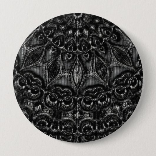 Charcoal Mandala Button (Vorderseite)