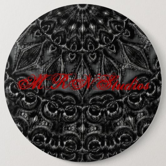Charcoal Mandala Button (Vorderseite)
