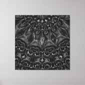 Charcoal Mandala Canvas Print Leinwanddruck (Vorderseite)