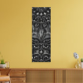 Charcoal Mandala Canvas Print Leinwanddruck (Insitu (Wohnzimmer))