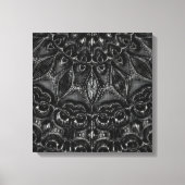Charcoal Mandala Canvas Print Leinwanddruck (Vorderseite)