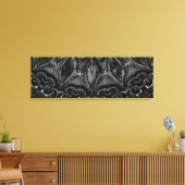Charcoal Mandala Canvas Print Leinwanddruck (Insitu (Wohnzimmer))