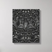 Charcoal Mandala Canvas Print Leinwanddruck (Vorderseite)