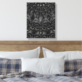 Charcoal Mandala Canvas Print Leinwanddruck (Insitu (Schlafzimmer))