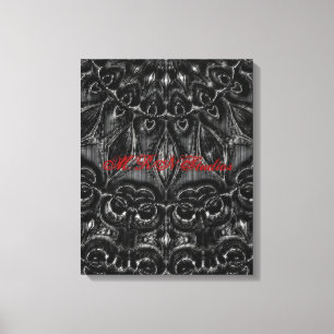 Charcoal Mandala Canvas Print Leinwanddruck