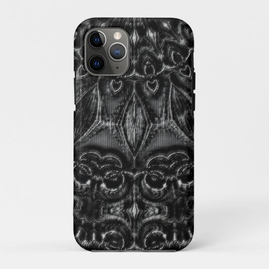 Charcoal Mandala Case-Mate iPhone Hülle (Rückseite)