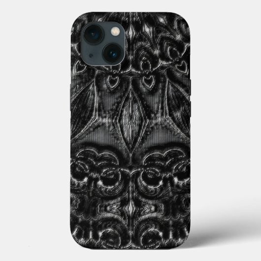 Charcoal Mandala Case-Mate iPhone Hülle (Rückseite)