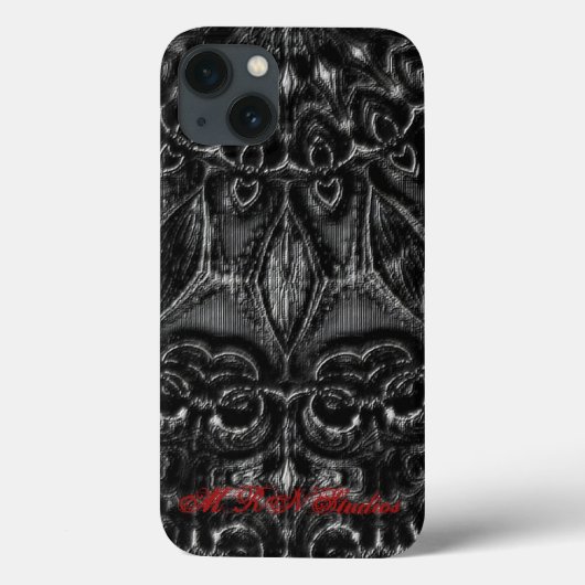 Charcoal Mandala  Case-Mate iPhone Hülle (Rückseite)