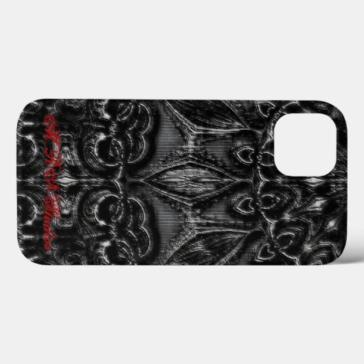 Charcoal Mandala  Case-Mate iPhone Hülle (Rückseite (Horizontal))
