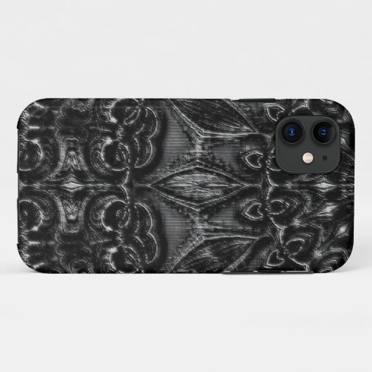 Charcoal Mandala Case-Mate iPhone Hülle (Rückseite (Horizontal))