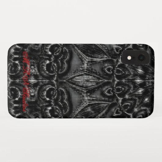 Charcoal Mandala Case-Mate iPhone Hülle (Rückseite (Horizontal))