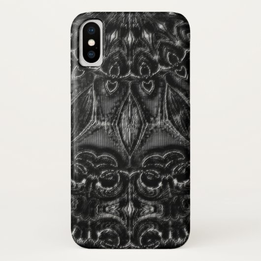 Charcoal Mandala Case-Mate iPhone Hülle (Rückseite)