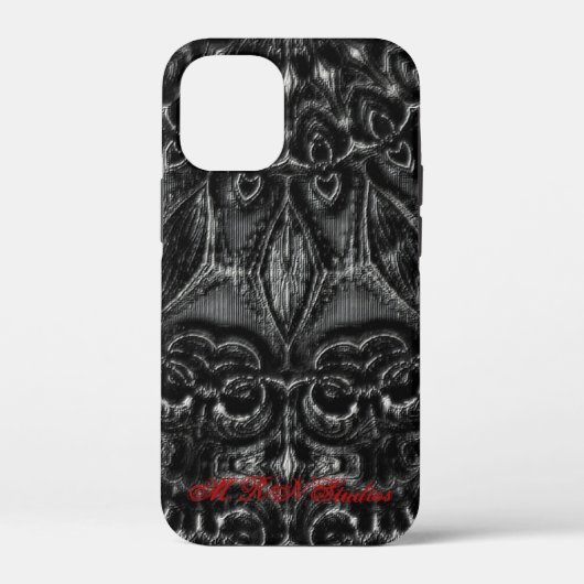 Charcoal Mandala Case-Mate iPhone Hülle (Rückseite)