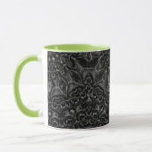 Charcoal Mandala Coffee Tasse (Links)