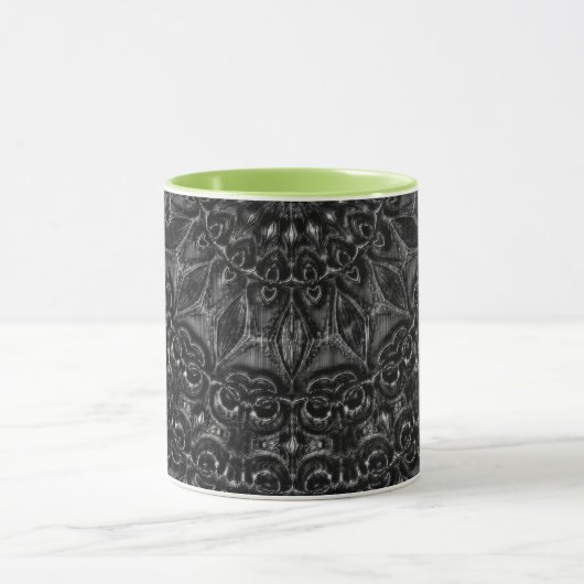 Charcoal Mandala Coffee Tasse (Zentrum)
