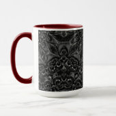Charcoal Mandala Coffee Tasse (Links)