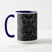 Charcoal Mandala Coffee Tasse (Links)