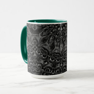Charcoal Mandala Coffee Tasse