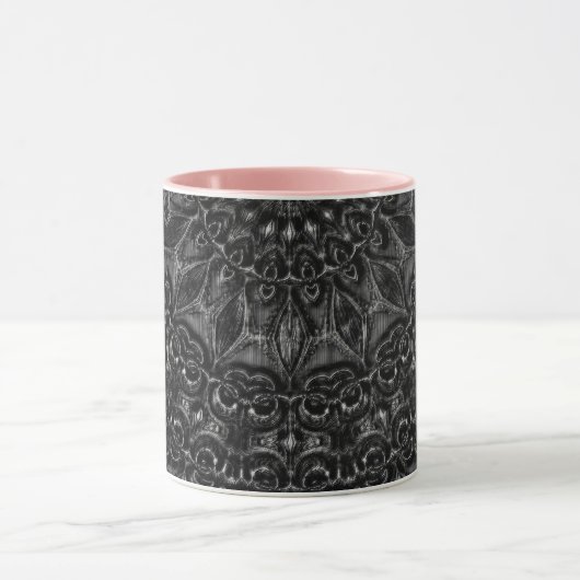 Charcoal Mandala Coffee Tasse (Zentrum)