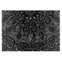 Charcoal Mandala Cutting Board