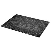 Charcoal Mandala Cutting Board Schneidebrett (Ecke)