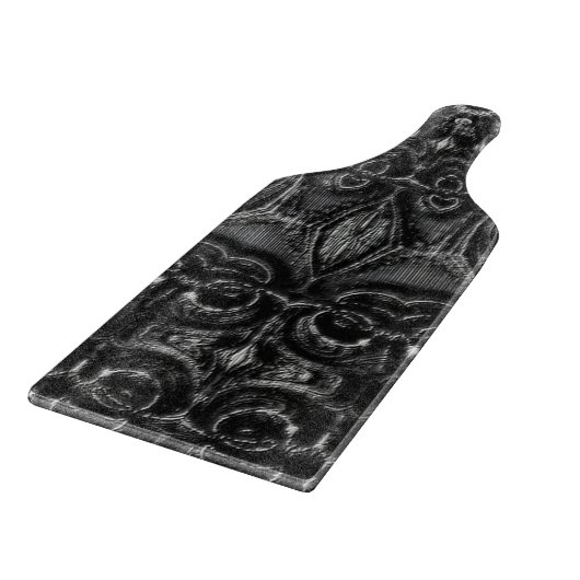 Charcoal Mandala Cutting Board Schneidebrett (Ecke)