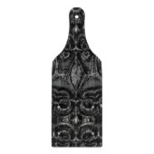 Charcoal Mandala Cutting Board Schneidebrett (Vorderseite)