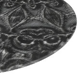 Charcoal Mandala Cutting Board Schneidebrett (Ecke)