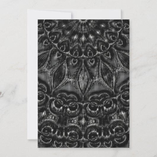 Charcoal Mandala Dankeschön Karte (Vorderseite)