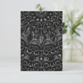 Charcoal Mandala Dankeskarte (Stehend Vorderseite)