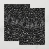 Charcoal Mandala Dankeskarte (Vorne/Hinten)