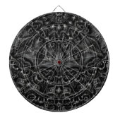 Charcoal Mandala Dartscheibe (vorne)