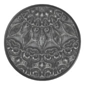 Charcoal Mandala Eishockey Puck (Vorderseite)