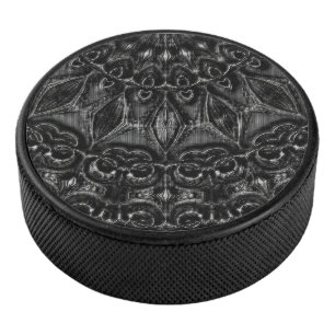 Charcoal Mandala  Eishockey Puck