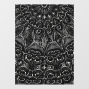 Charcoal Mandala Fensteraufkleber