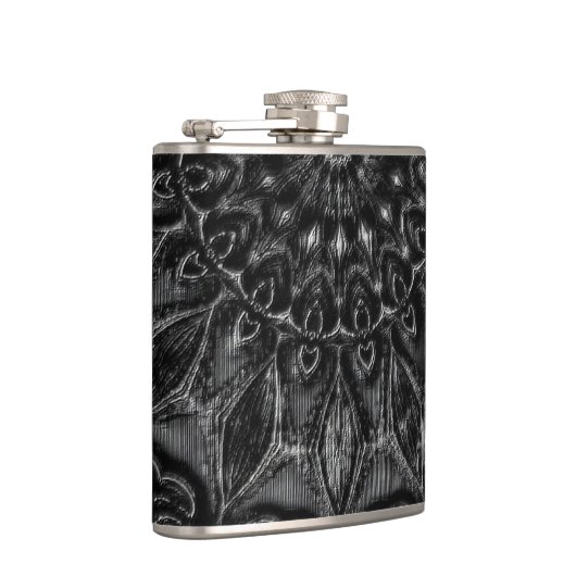 Charcoal Mandala Flachmann (Rechts)