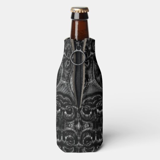 Charcoal Mandala Flaschenkühler (Flasche Rückseite)