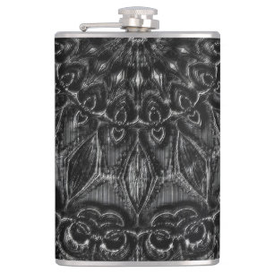 Charcoal Mandala Flask Flachmann