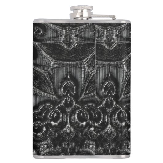 Charcoal Mandala Flask Flachmann (Rückseite)