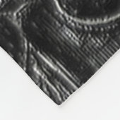 Charcoal Mandala Fleecedecke (Ecke)