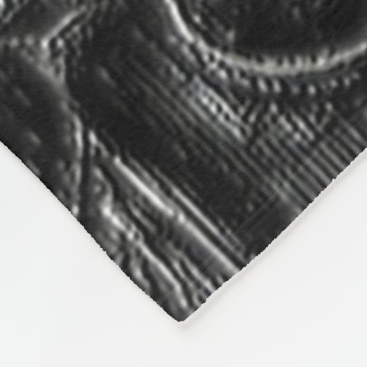 Charcoal Mandala Fleecedecke (Ecke)