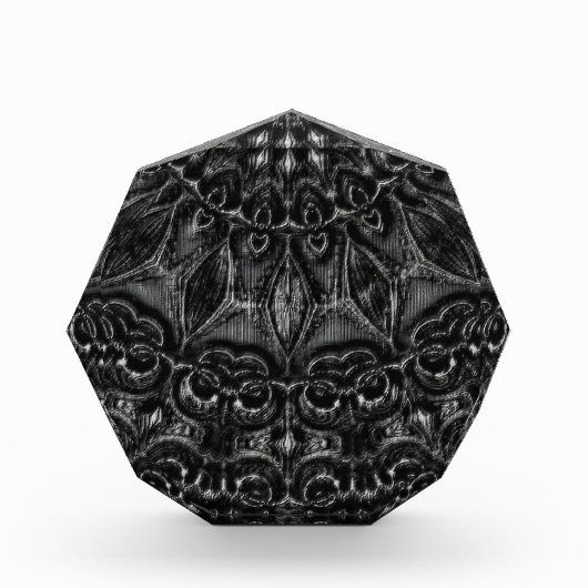 Charcoal Mandala Foto Block (Vorderseite)
