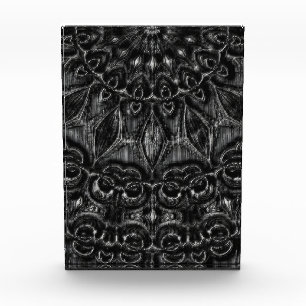 Charcoal Mandala Foto Block