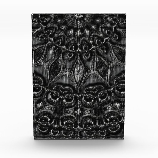 Charcoal Mandala Foto Block (Vorderseite)